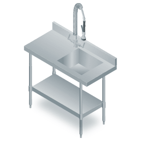 Dish sink illustration