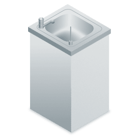 Sanitisation sink illustration